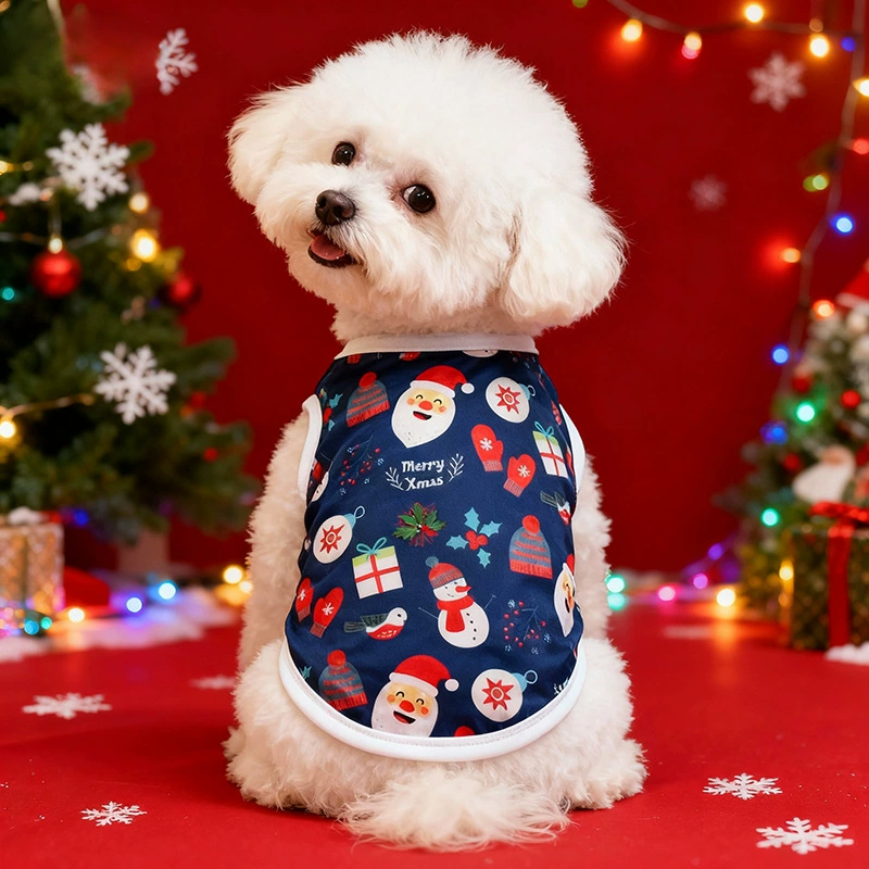Christmas Halloween Pet Dress & Vest T-Shirt, Holiday Puppy Clothes for Small Medium Large Dogs - Image 3